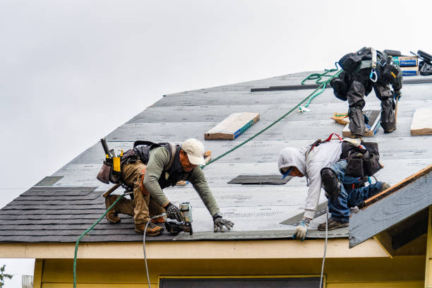 Professional Roofing technician working in Center Conway, NH